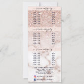 バラ金ゴールドグリッター大理石グラデーションサロン価格表 (裏面)