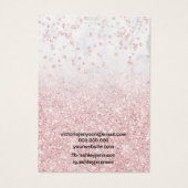 バラ金ゴールドグリッター大理石シックイヤリングディスプレイ (裏面)