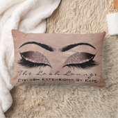 バラ金ゴールドグリッター大理石メイクアップラッシュ美しいの目 ランバークッション (ブランケット)