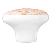 バラ金ゴールドグリッター大理石抽象芸術 セラミックノブ (側面)