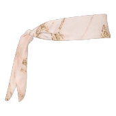 バラ金ゴールドグリッター大理石抽象芸術 タイヘッドバンド (回転270)