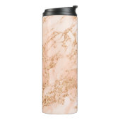 バラ金ゴールドグリッター大理石抽象芸術 タンブラー (回転左)