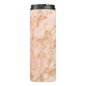 バラ金ゴールドグリッター大理石抽象芸術 タンブラー (裏面)