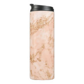 バラ金ゴールドグリッター大理石抽象芸術 タンブラー (回転右)