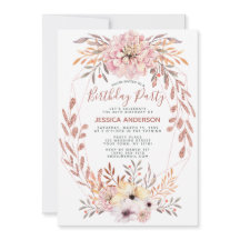 バラ金ゴールドグリッター幾何学的ブーケ誕生日パーティー