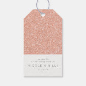 バラ金ゴールドグリッター応援ギフトラベル ギフトタグ (裏面)