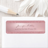 バラ金ゴールドグリッター手書き名スクリプトの返り値 ラベル (インサイチュ)