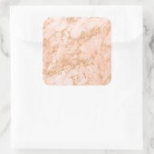 バラ金ゴールドグリッター抽象芸術 スクエアシール (バッグ)