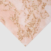 バラ金ゴールドグリッター抽象芸術 薄葉紙 (詳細)