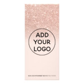 バラ金ゴールドグリッター書字ヘア化粧価格 ラックカード (裏面)