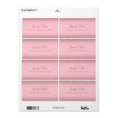 バラ金ゴールドグリッター書道配送先住所 ラベル (フルシート)