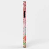 バラ金ゴールドグリッター水彩フローラモノグラム名 Case-Mate iPhoneケース (裏面/右)