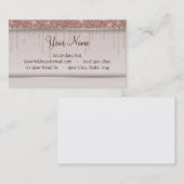 バラ金ゴールドグリッター液滴 名刺 (正面/裏面)