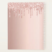 バラ金ゴールドグリッター滴下写真 プランナー手帳 (裏面)