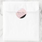 バラ金ゴールドグリッター白大理石化粧 ラウンドシール (バッグ)