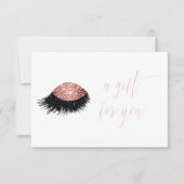 バラ金ゴールドグリッター眼球券 招待状 (正面)