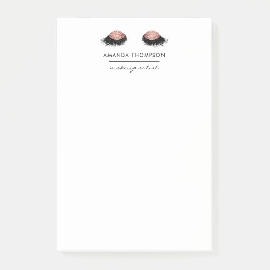 バラ金ゴールドグリッター眼 ポストイット (正面)