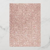 バラ金ゴールドグリッター第1回聖体拝領金ゴールド 箔招待状 (裏面)