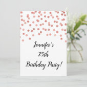 バラ金ゴールドグリッター紙吹雪の75年への応援 招待状 (スタンド正面)