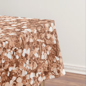 バラ金ゴールドグリッター紙吹雪グラム結婚ズモノグラム テーブルクロス (インサイチュ)