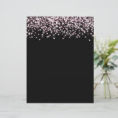 バラ金ゴールドグリッター紙吹雪スクラップブック紙 (スタンド正面)