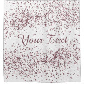 バラ金ゴールドグリッター紙吹雪 シャワーカーテン (正面)