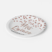 バラ金ゴールドグリッター紙吹雪Mis 15キンセアニェラ ペーパープレート (アングル)