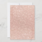 バラ金ゴールドグリッター紫フローラフォトグラジェル 招待状 (裏面)