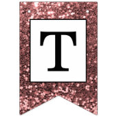 バラ金ゴールドグリッター結び目の写真の束ねFla バンティングフラッグ (第2の旗)