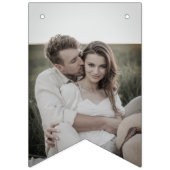 バラ金ゴールドグリッター結び目の写真の束ねFla バンティングフラッグ (第1の旗)