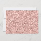 バラ金ゴールドグリッター結婚ズフラットサンキューカード サンキューカード (裏面)