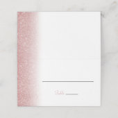 バラ金ゴールドグリッター結婚折り返し座席表 プレイスカード (外部開封)