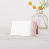 バラ金ゴールドグリッター結婚折り返し座席表 プレイスカード (裏面)