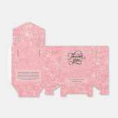 バラ金ゴールドグリッター結婚新婚サンキュー フェイバーボックス (折り畳みなし)