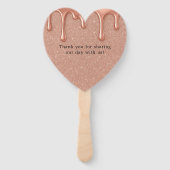 バラ金ゴールドグリッター結婚&ドリップス ハンドファン (裏面)