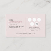 バラ金ゴールドグリッター美しい美学ロイヤリティ& 名刺 (裏面)