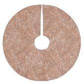 バラ金ゴールドグリッター背景クリスマスツリースカート ブラッシュドポリエステルツリースカート (正面)