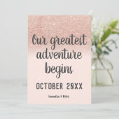 バラ金ゴールドグリッター赤面アドベンチャー写真妊娠 案内状 (スタンド正面)