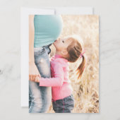 バラ金ゴールドグリッター赤面アドベンチャー写真妊娠 案内状 (裏面)