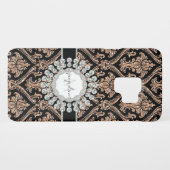 バラ金ゴールドグリッター赤面ダマスクダイアモンド宝石名 Case-Mate SAMSUNG GALAXYケース (裏面(横))