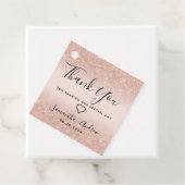 バラ金ゴールドグリッター赤面感謝していピンクユー結婚ズ フェイバータグ (インサイチュ)