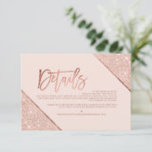 バラ金ゴールドグリッター赤面結婚スクリプトの方向 エンクロージャーカード (スタンド正面)