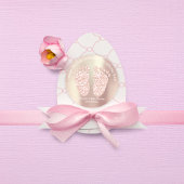 バラ金ゴールドグリッター足ベビーシャワー感謝してい賛成 ラウンドシール