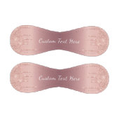 バラ金ゴールドグリッター野球カスタム文字名 野球ボール (パネル)