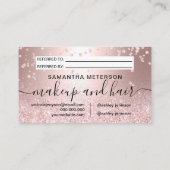 バラ金ゴールドグリッター金属紙吹雪共有ザ・ラブ 紹介カード (裏面)