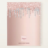 バラ金ゴールドグリッター銀サロンアポイントメント2025 プランナー手帳 (裏面)