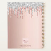 バラ金ゴールドグリッター銀サロンアポイントメント2025 プランナー手帳 (裏面)