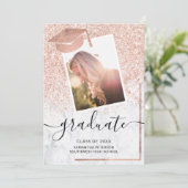 バラ金ゴールドグリッター院撮影キャップ卒業 招待状 (スタンド正面)