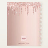 バラ金ゴールドグリッター駆動サロンアポイントメント2026 プランナー手帳 (裏面)