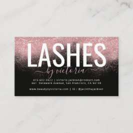 バラ金ゴールドグリッター黒ピンクまつげ技術者  ロイヤリティカード